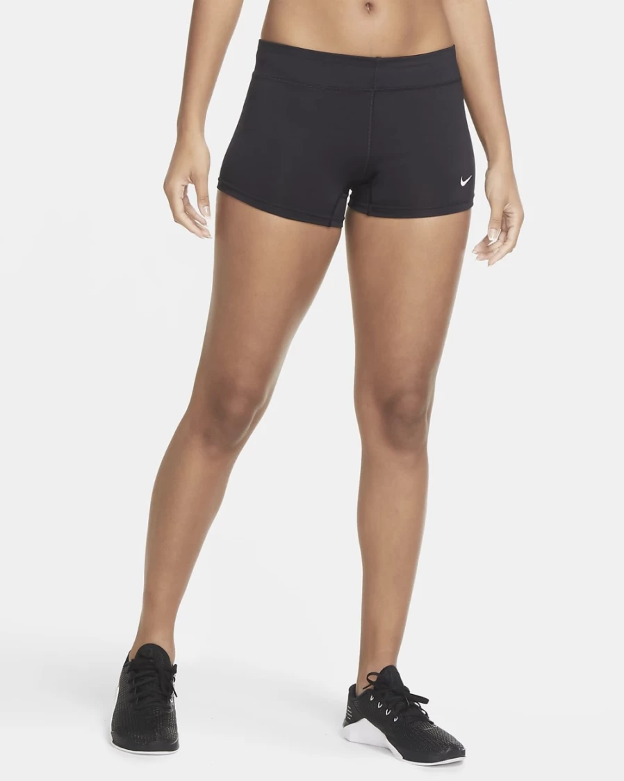 Nike Women's Game Volleyball Shorts - Team Black/Team White - Performance Athletic Shorts