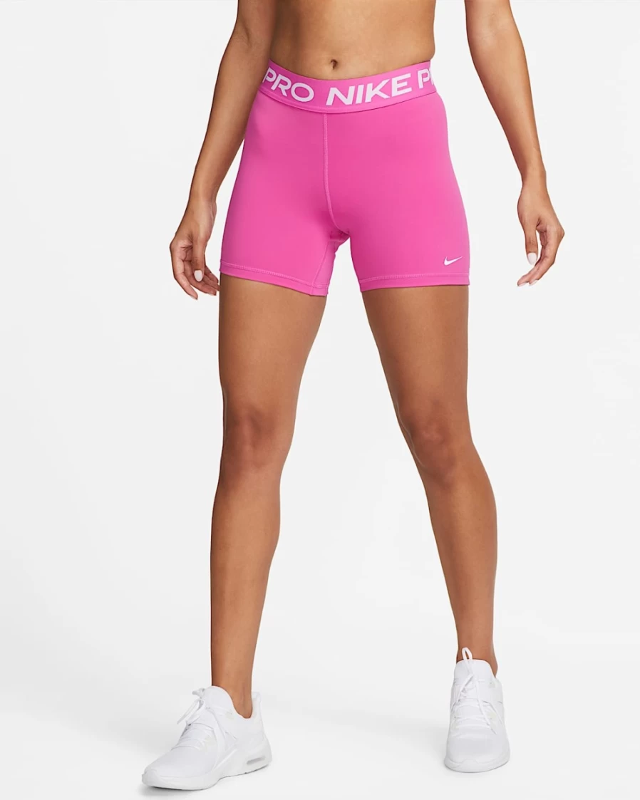 Nike Pro 365 Women's 5" Shorts in Active Fuchsia/White - High-Performance Workout Shorts for Women