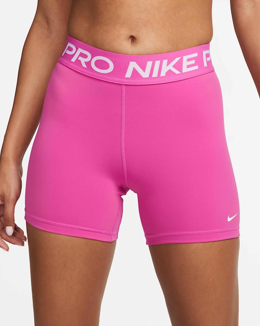 Nike Pro 365 Women's 5" Shorts in Active Fuchsia/White - High-Performance Workout Shorts for Women
