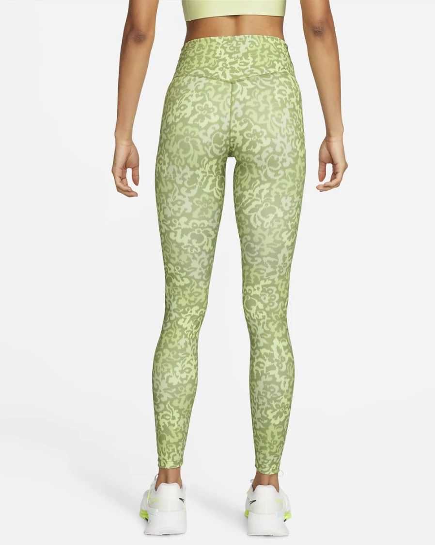 Nike One Women's Mid-Rise Training Leggings in Honeydew/Alligator