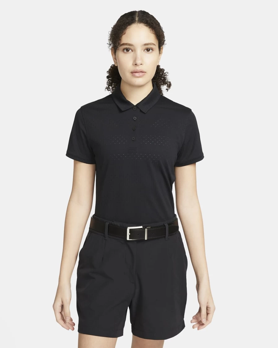Nike Dri-FIT Victory Women's Black/White Short-Sleeve Golf Polo Shirt for Women