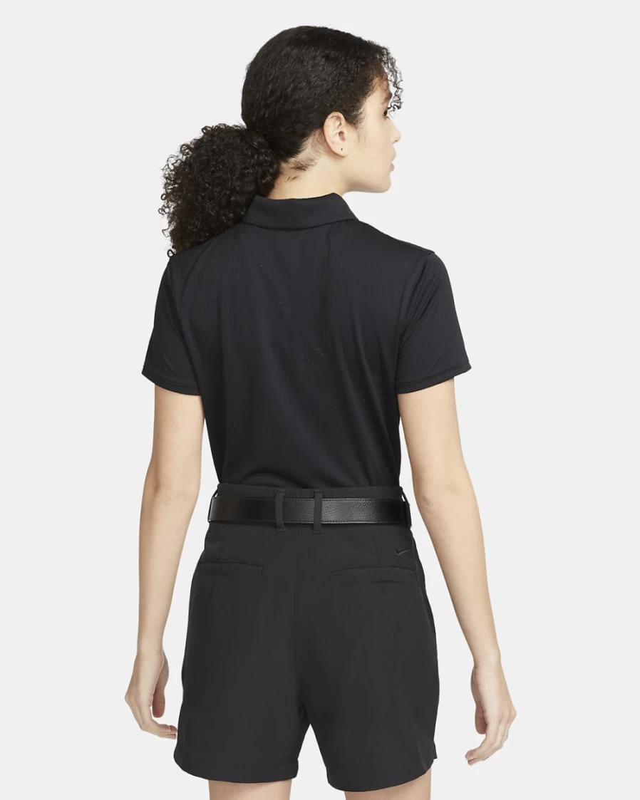 Nike Dri-FIT Victory Women's Black/White Short-Sleeve Golf Polo Shirt for Women