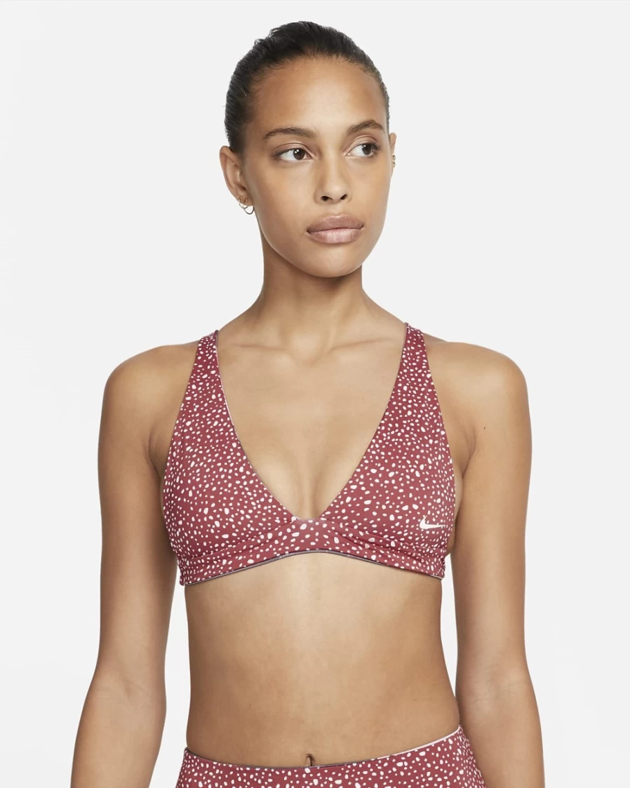 Nike Women's Canyon Rust Reversible Bralette Bikini Top - Sports Bra & Swimwear