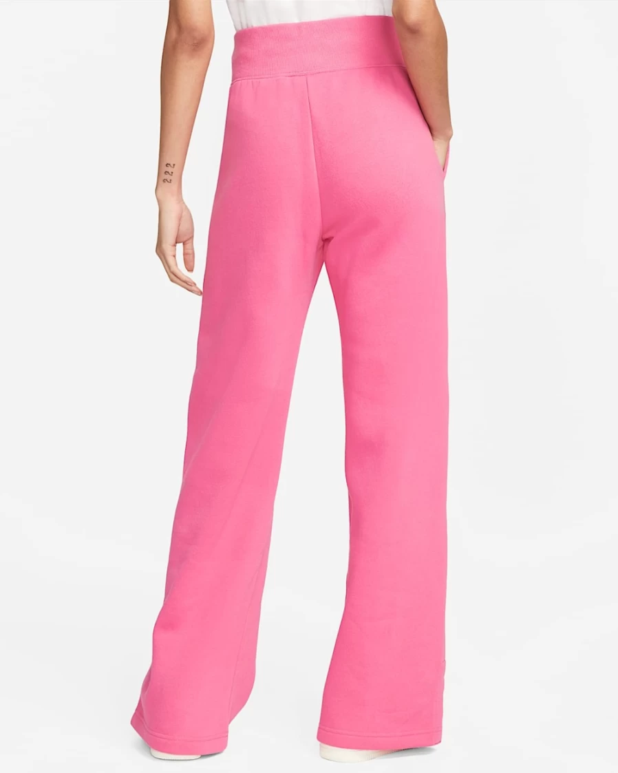 Nike Women's High-Waisted Wide-Leg Sweatpants in Pinksicle/Sail - Phoenix Fleece Sportswear