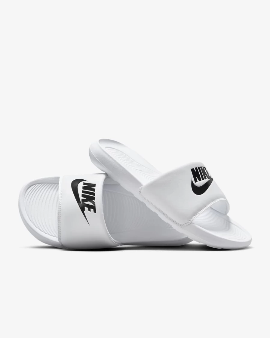 Nike Victori One Women's Slides - White & Black Comfortable Sandals for Women