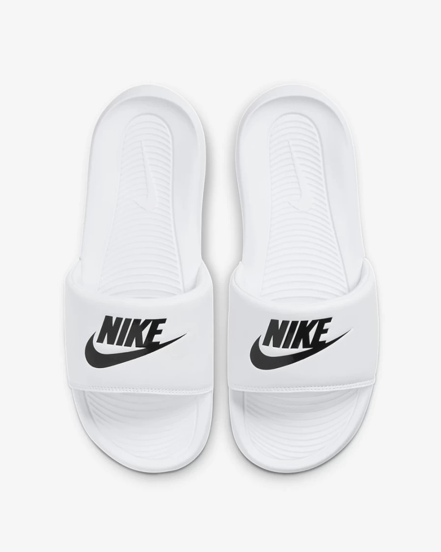 Nike Victori One Women's Slides - White & Black Comfortable Sandals for Women