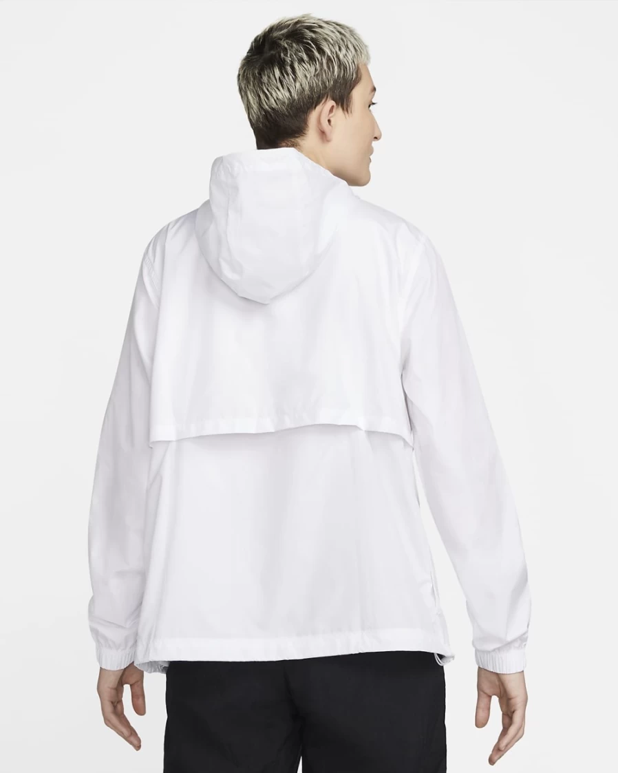 Nike Women's Essential Repel Woven Jacket - White/Black, Sportswear Outerwear