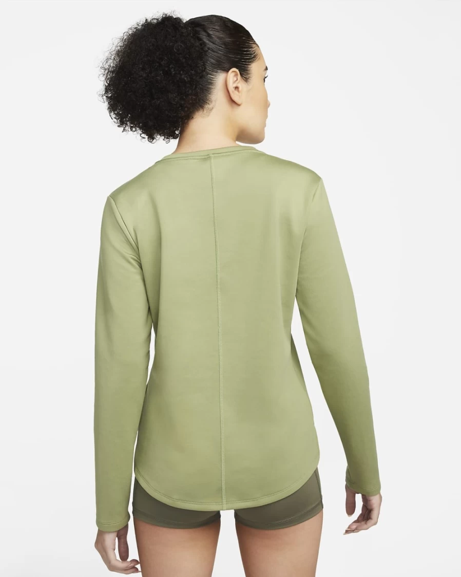 Nike Therma-FIT One Women's Long-Sleeve Top - Alligator/White - Thermal Workout Shirt for Women