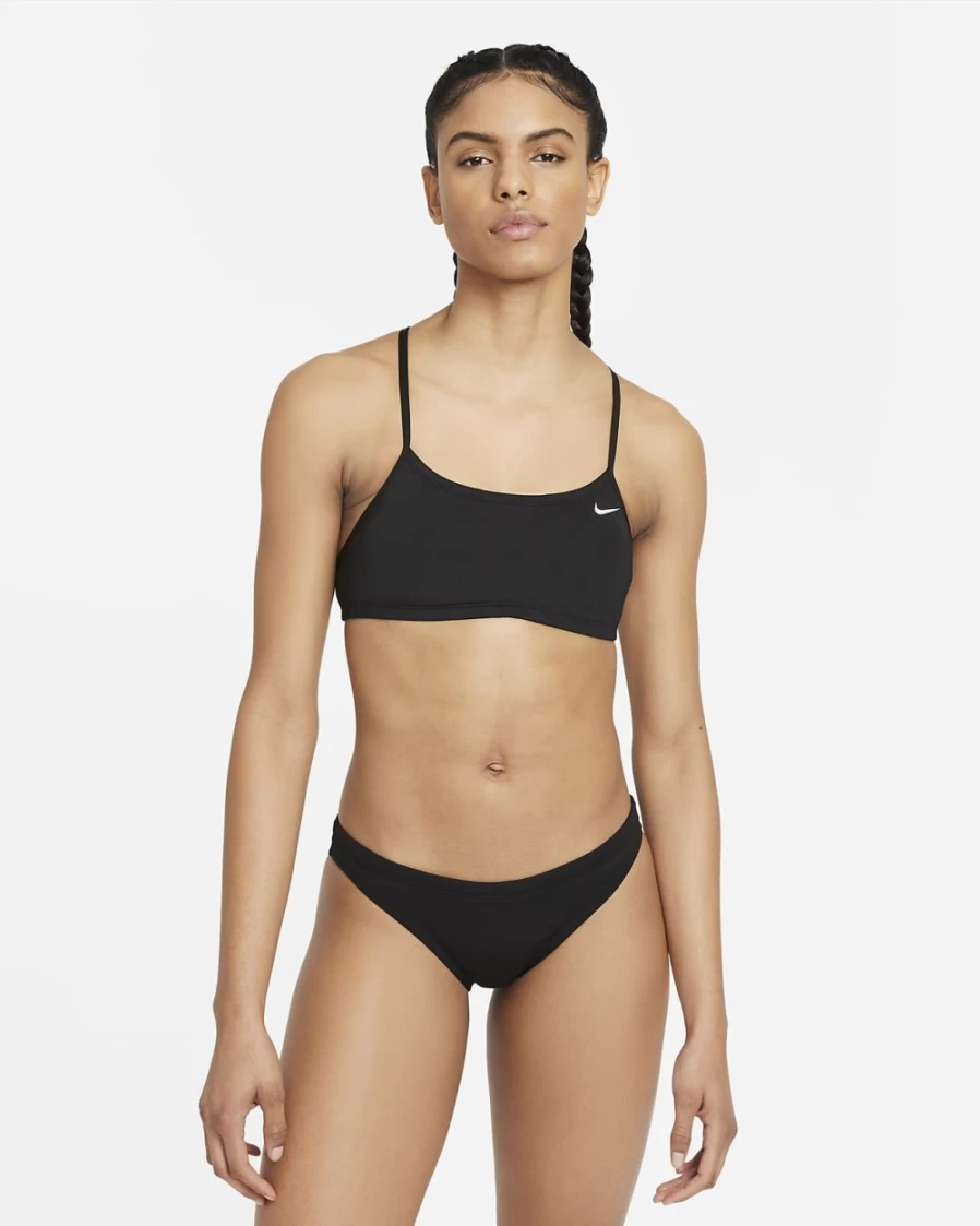 Nike Women's Essential Black Racerback Bikini Top & Bottom Set