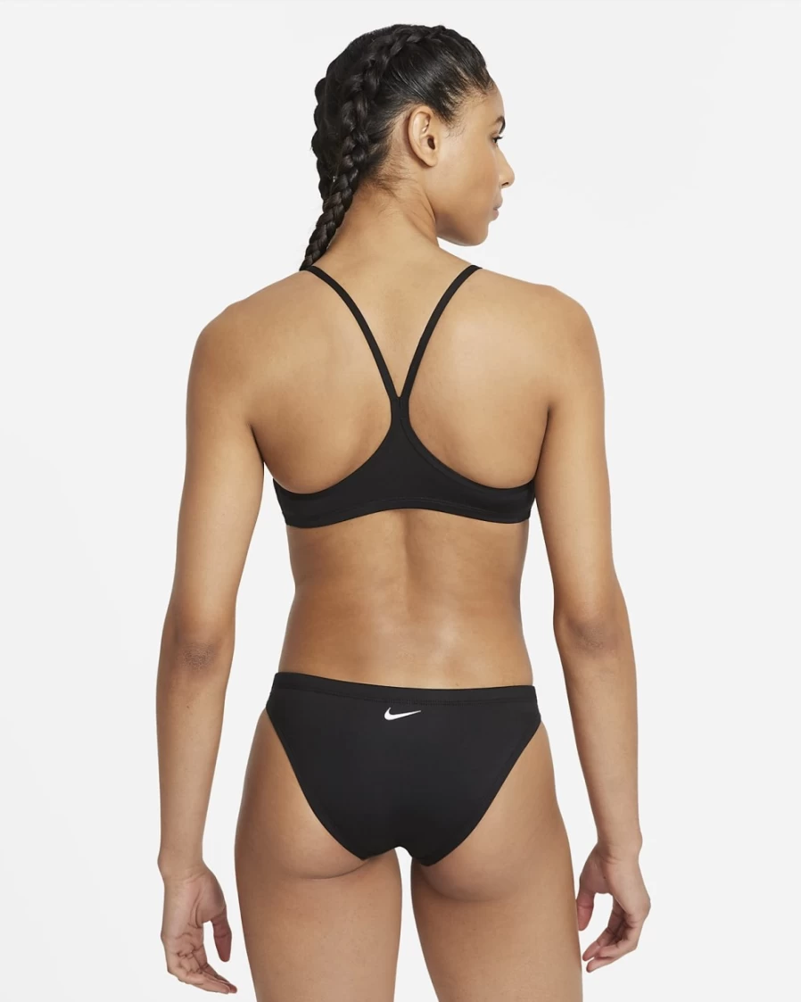 Nike Women's Essential Black Racerback Bikini Top & Bottom Set
