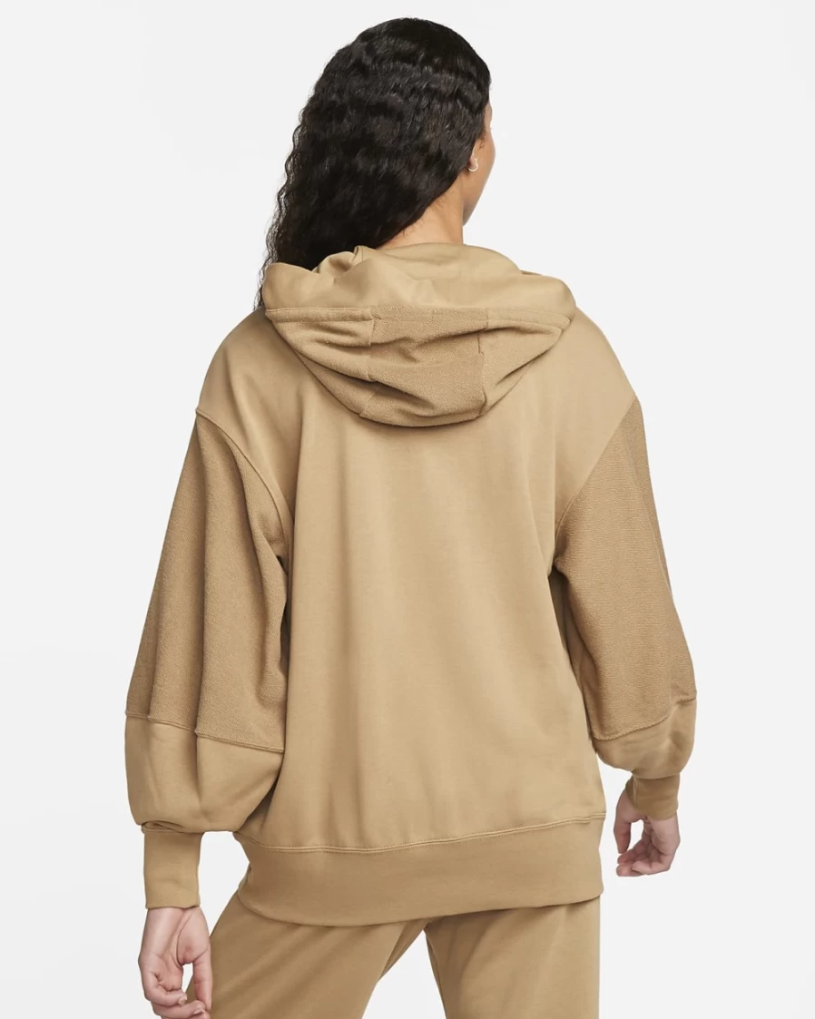Nike Women's Dark Driftwood Fleece Hoodie - Sportswear Everyday Modern Pullover
