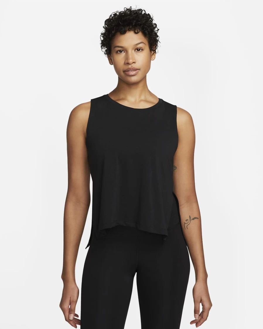 Nike Women's Dri-FIT Yoga Tank Top - Black
