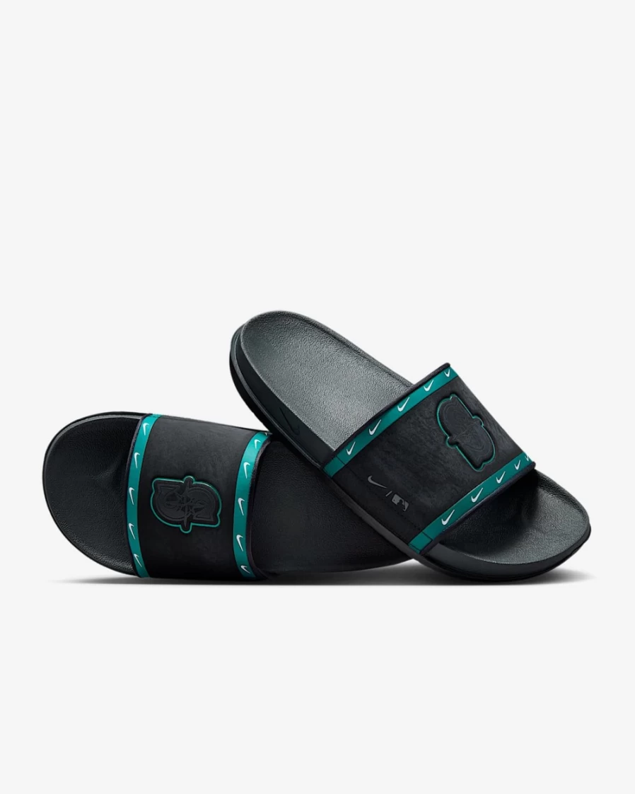 Nike Offcourt Slide MLB Seattle Mariners Sandals for Men & Women - Black, Mardi Gras, White, Anthracite Color Options
