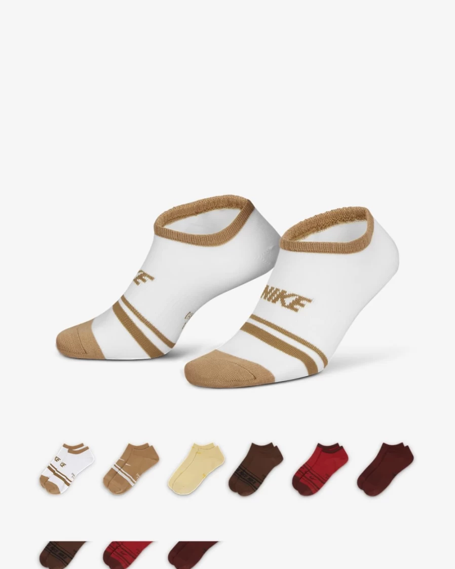 Nike Women's Multi-Color No-Show Lightweight Training Socks 6-Pack