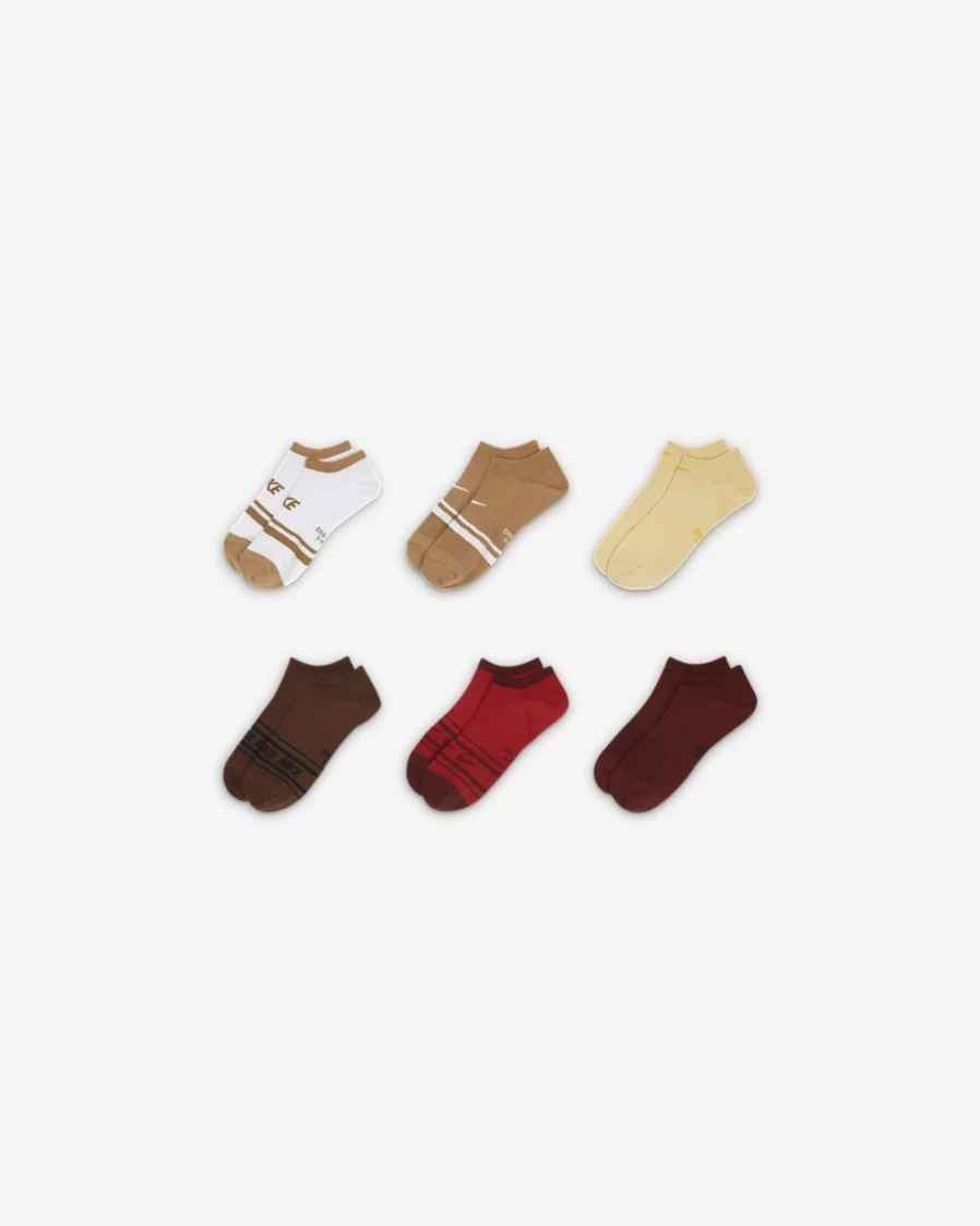 Nike Women's Multi-Color No-Show Lightweight Training Socks 6-Pack