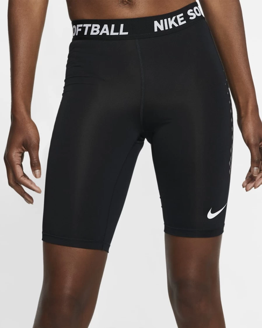 Nike Women's Team Black/Team White Softball Slider Shorts