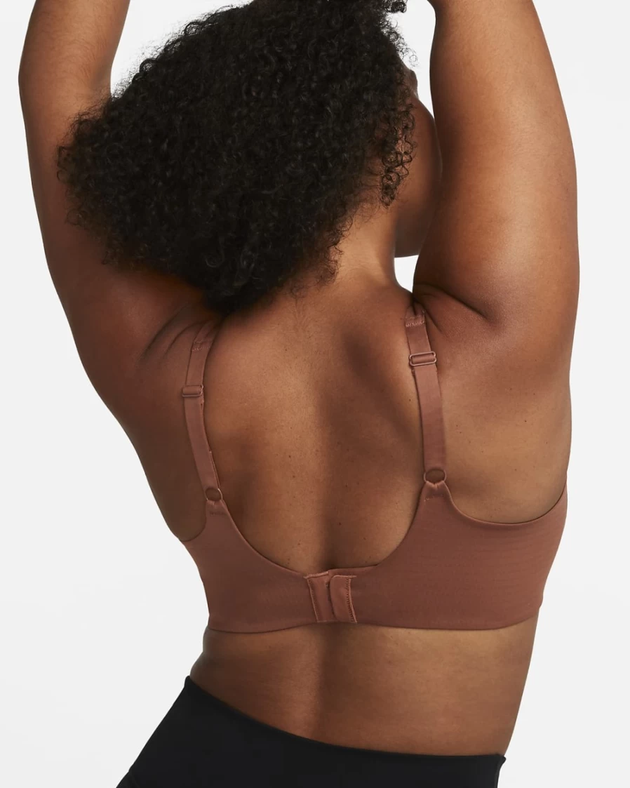 Nike Women's Alate Light-Support Padded Sports Bra - Red Bark/White