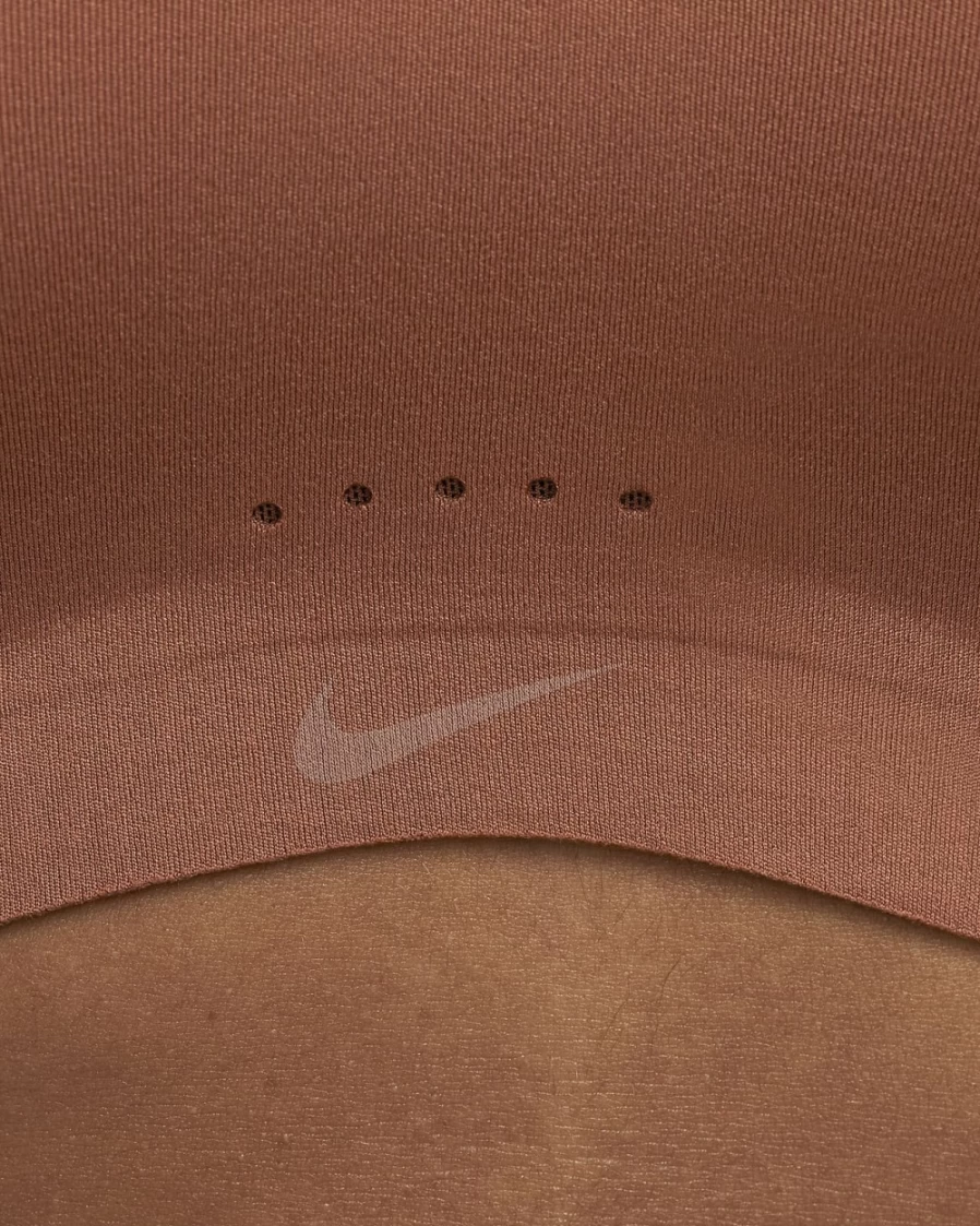 Nike Women's Alate Light-Support Padded Sports Bra - Red Bark/White