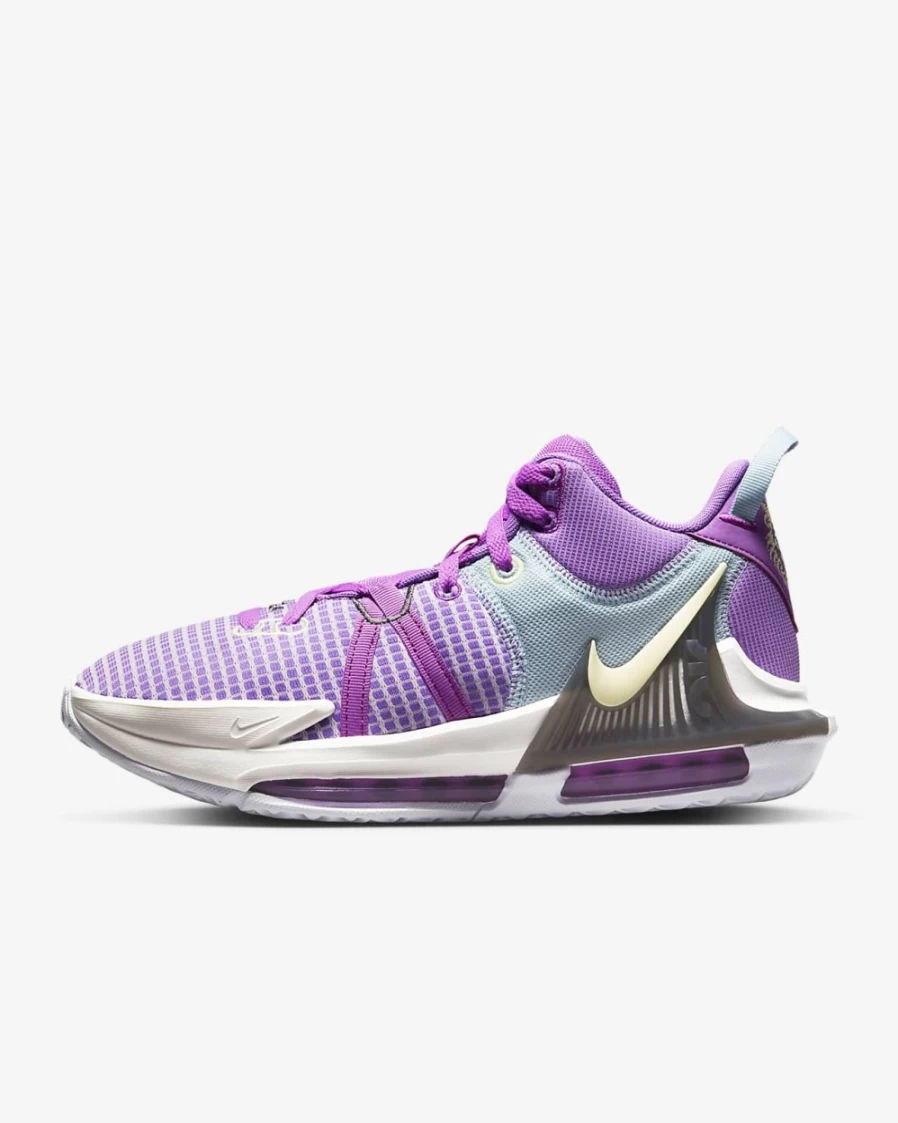 Nike LeBron Witness 7 Basketball Shoes for Men & Women - Fuchsia Dream/Sail/White/Citron Tint
