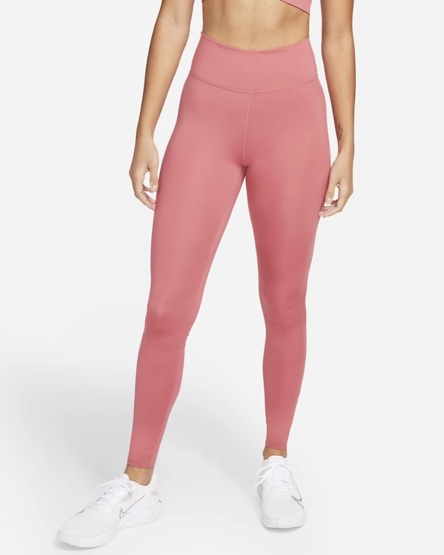 Nike One Luxe Women's Mid-Rise Leggings in Archaeo Pink/Clear - Comfortable & Stylish Workout Leggings