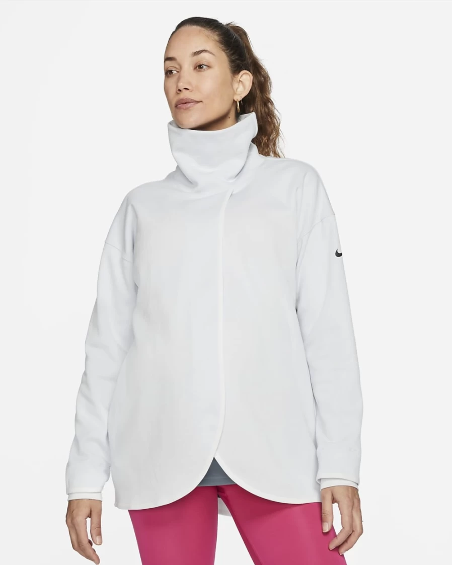 Nike Women's Maternity Pullover Hoodie - Pure Platinum/Platinum Tint/Black