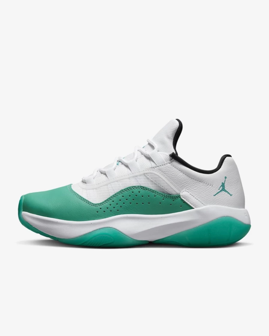 Nike Air Jordan 11 CMFT Low Women's Shoes - White/Black/New Emerald
