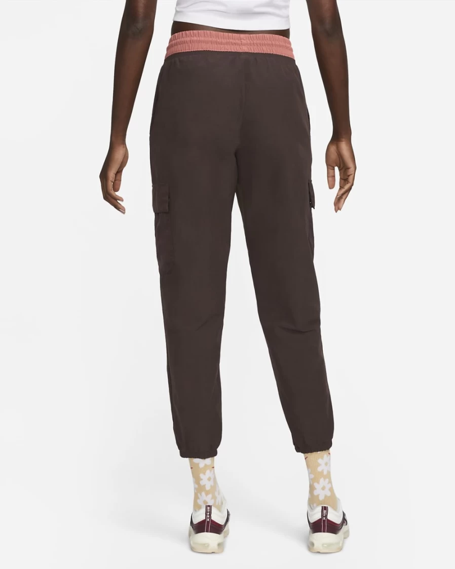 Nike Women's Brown Basalt Canyon Rust Woven Cargo Pants - Sportswear Utility Pants
