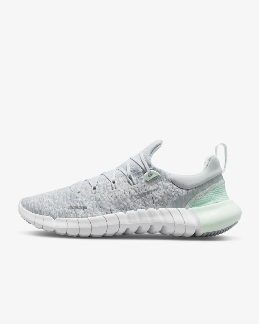 Nike Free Run 5.0 Next Nature Women's Road Running Shoes - Pure Platinum/Barely Green/Mint Foam/White