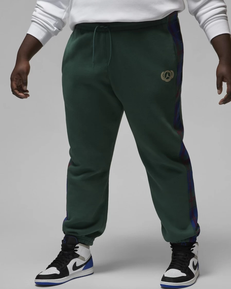 Nike Jordan Brooklyn Fleece Women's Pants - Noble Green/Rattan, Plus Size Comfort & Style