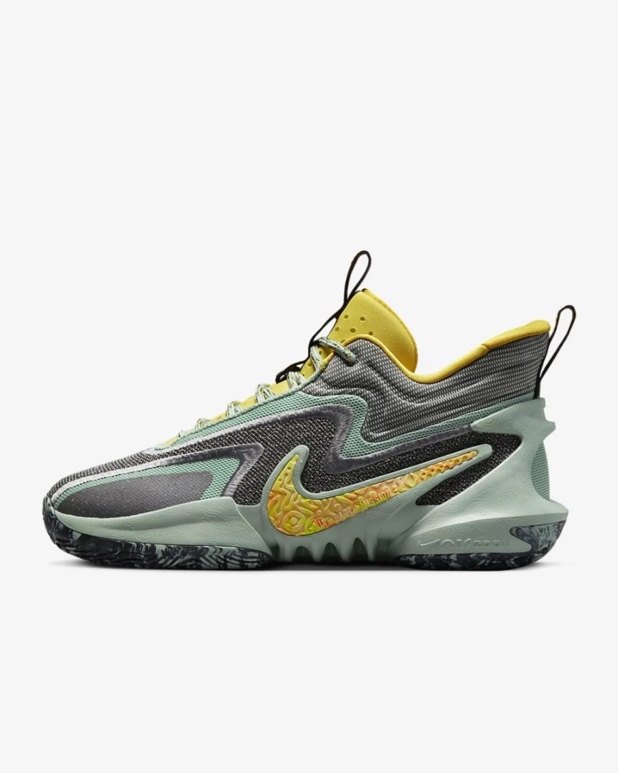 Nike Cosmic Unity 2 Basketball Shoes for Men & Women - Enamel Green/Iron Grey/Tour Yellow Multi-Color