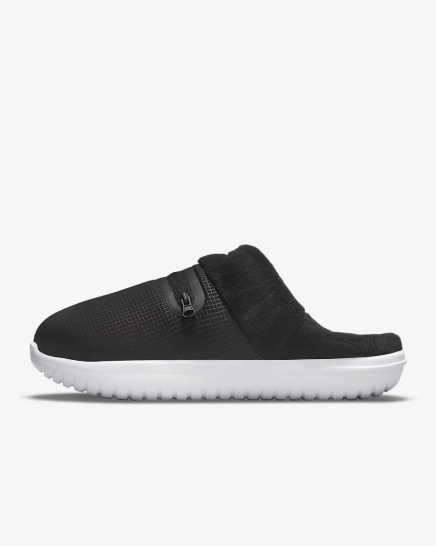 Nike Burrow Women's Slide Slippers - Black & White Indoor/Outdoor Comfort Sandals