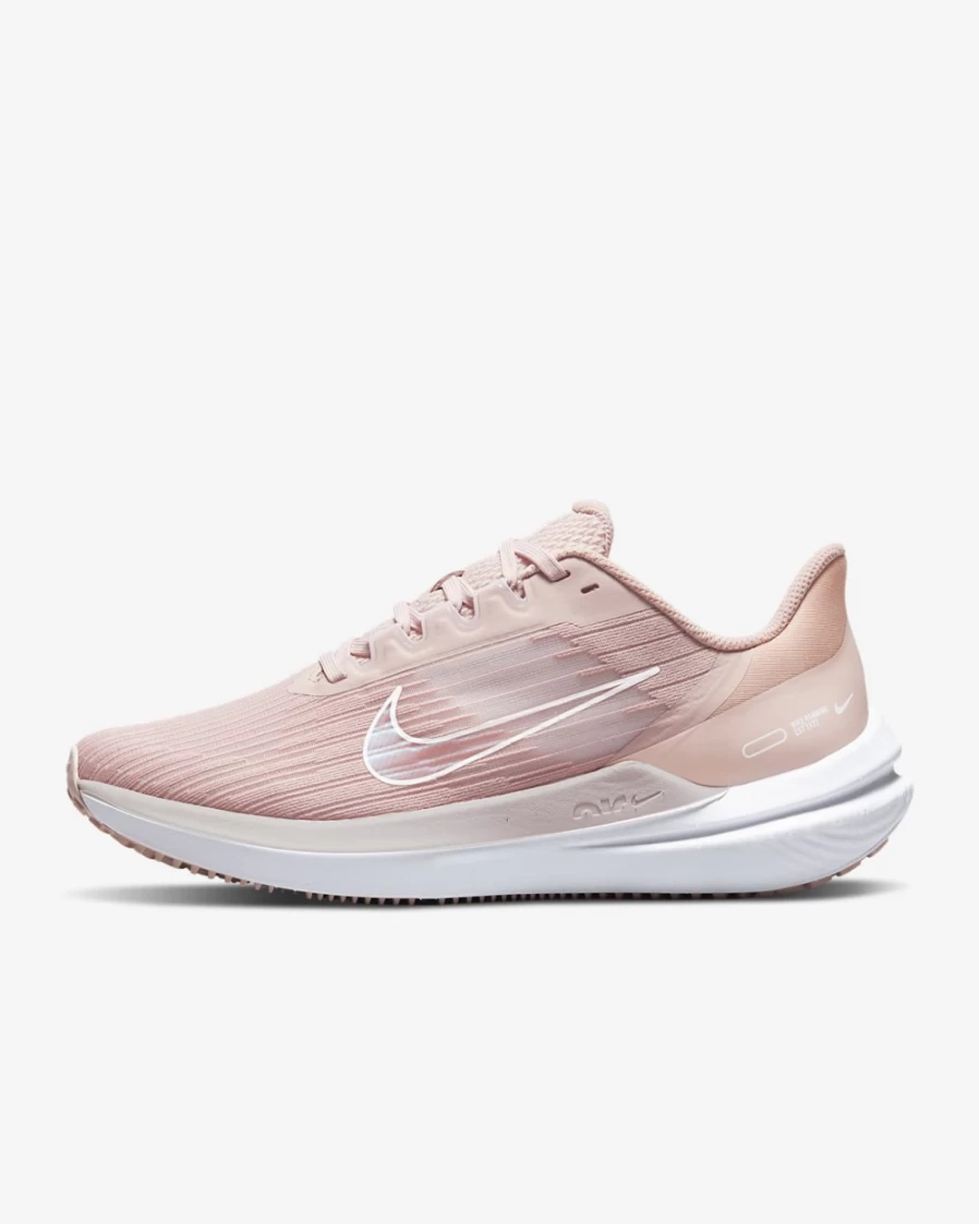 Nike Winflo 9 Women's Road Running Shoes - Pink Oxford/Barely Rose/White | Lightweight & Cushioned for Comfort