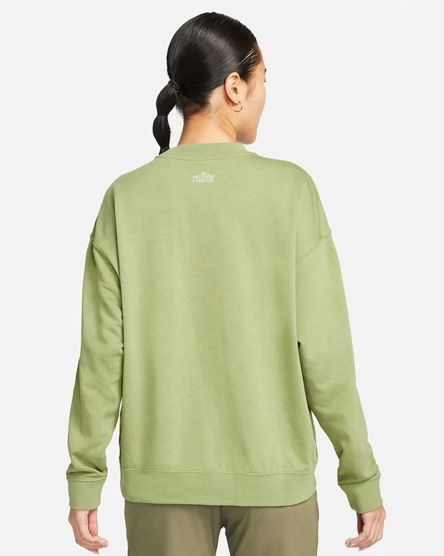 Nike Dri-FIT Women's Alligator/White Graphic Crewneck Sweatshirt - Moisture-Wicking Workout Top