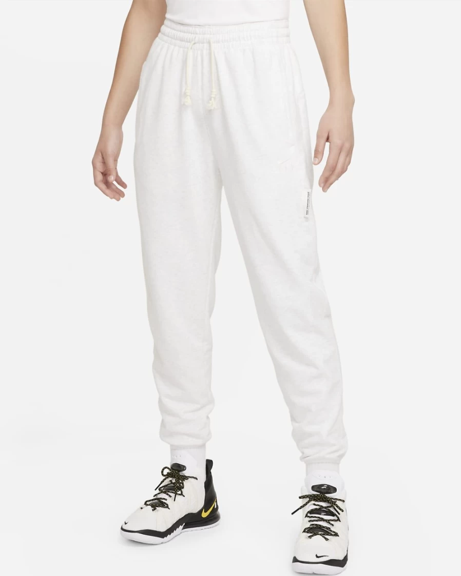 Nike Dri-FIT Swoosh Fly Women's Basketball Pants - Birch Heather/Pale Ivory