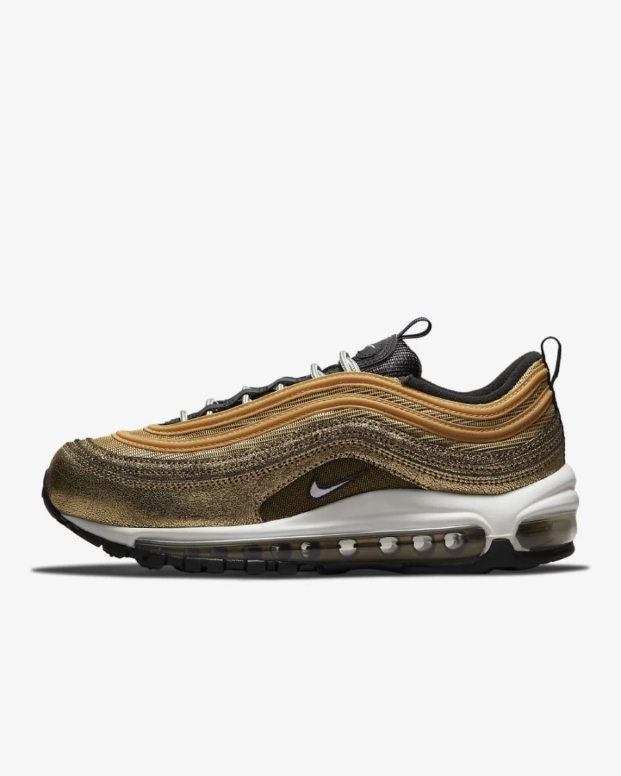 Nike Air Max 97 Women's Sneakers in Twine/Metallic Gold/Off Noir/White - Running Shoes for Women