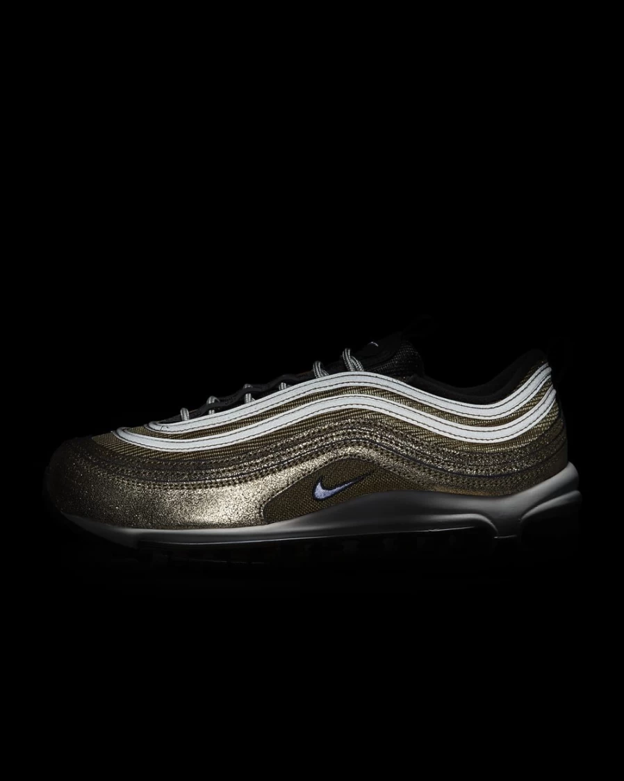 Nike Air Max 97 Women's Sneakers in Twine/Metallic Gold/Off Noir/White - Running Shoes for Women