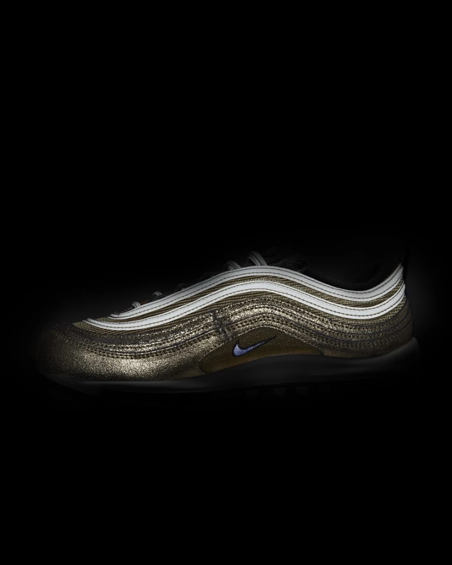 Nike Air Max 97 Women's Sneakers in Twine/Metallic Gold/Off Noir/White - Running Shoes for Women