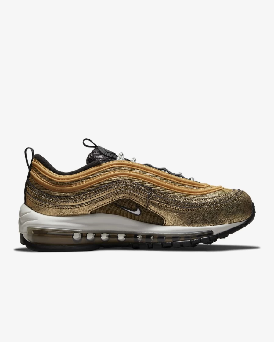 Nike Air Max 97 Women's Sneakers in Twine/Metallic Gold/Off Noir/White - Running Shoes for Women