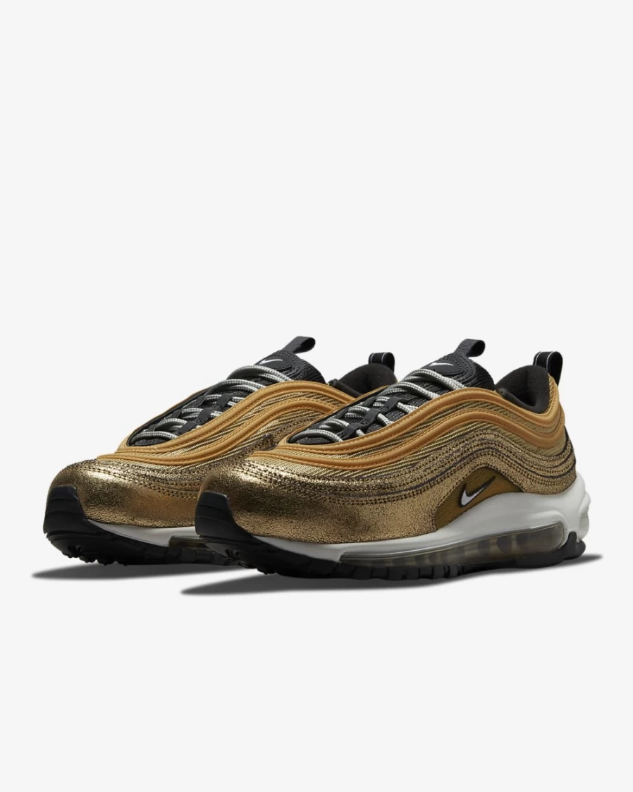 Nike Air Max 97 Women's Sneakers in Twine/Metallic Gold/Off Noir/White - Running Shoes for Women