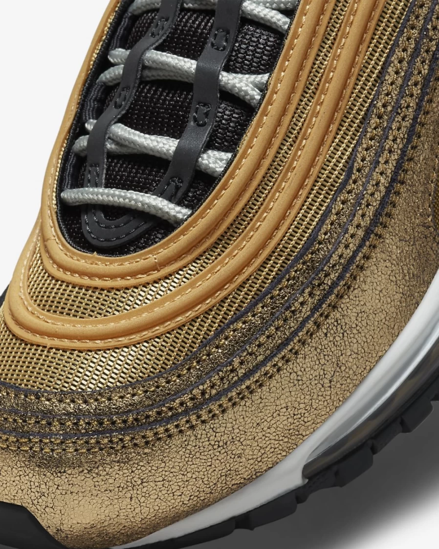 Nike Air Max 97 Women's Sneakers in Twine/Metallic Gold/Off Noir/White - Running Shoes for Women