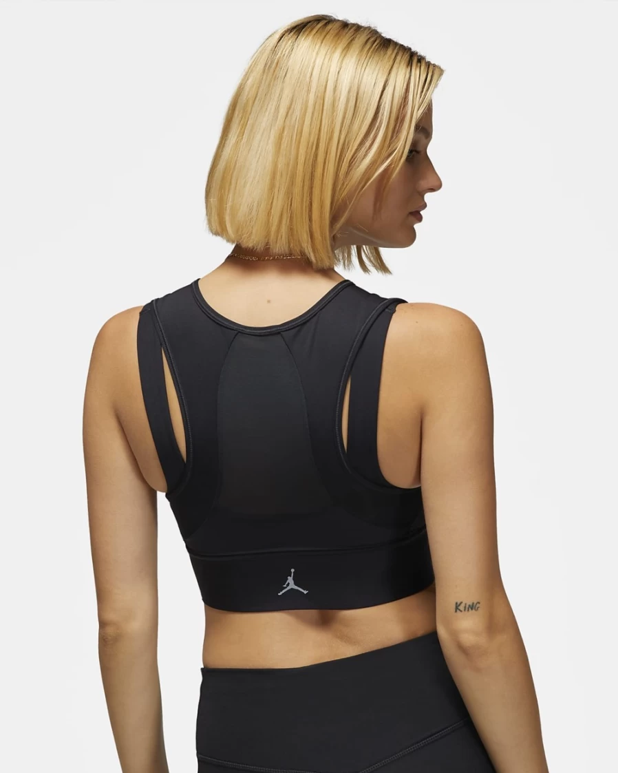 Nike Women's Medium-Support Lightly Lined Sports Bra - Black/Stealth