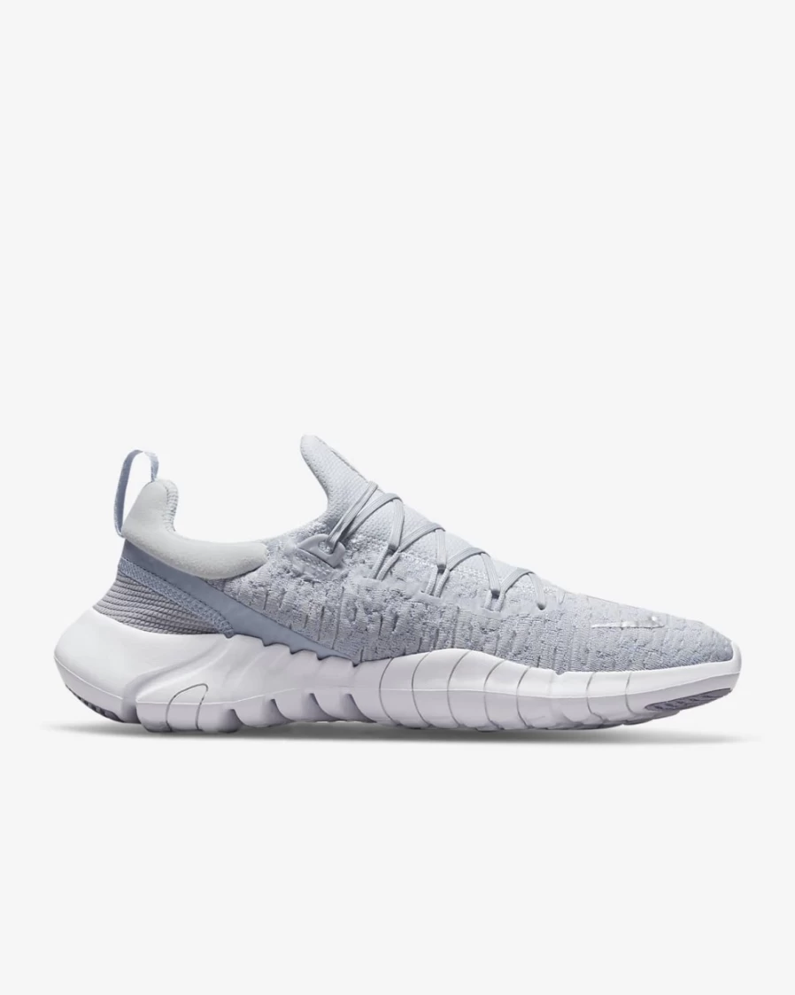 Nike Free Run 5.0 Next Nature Women's Running Shoes - Pure Platinum/Ghost/Metallic Silver Road Running Sneakers