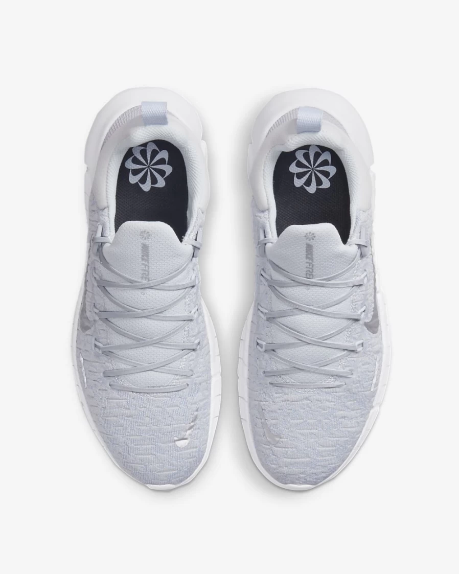 Nike Free Run 5.0 Next Nature Women's Running Shoes - Pure Platinum/Ghost/Metallic Silver Road Running Sneakers