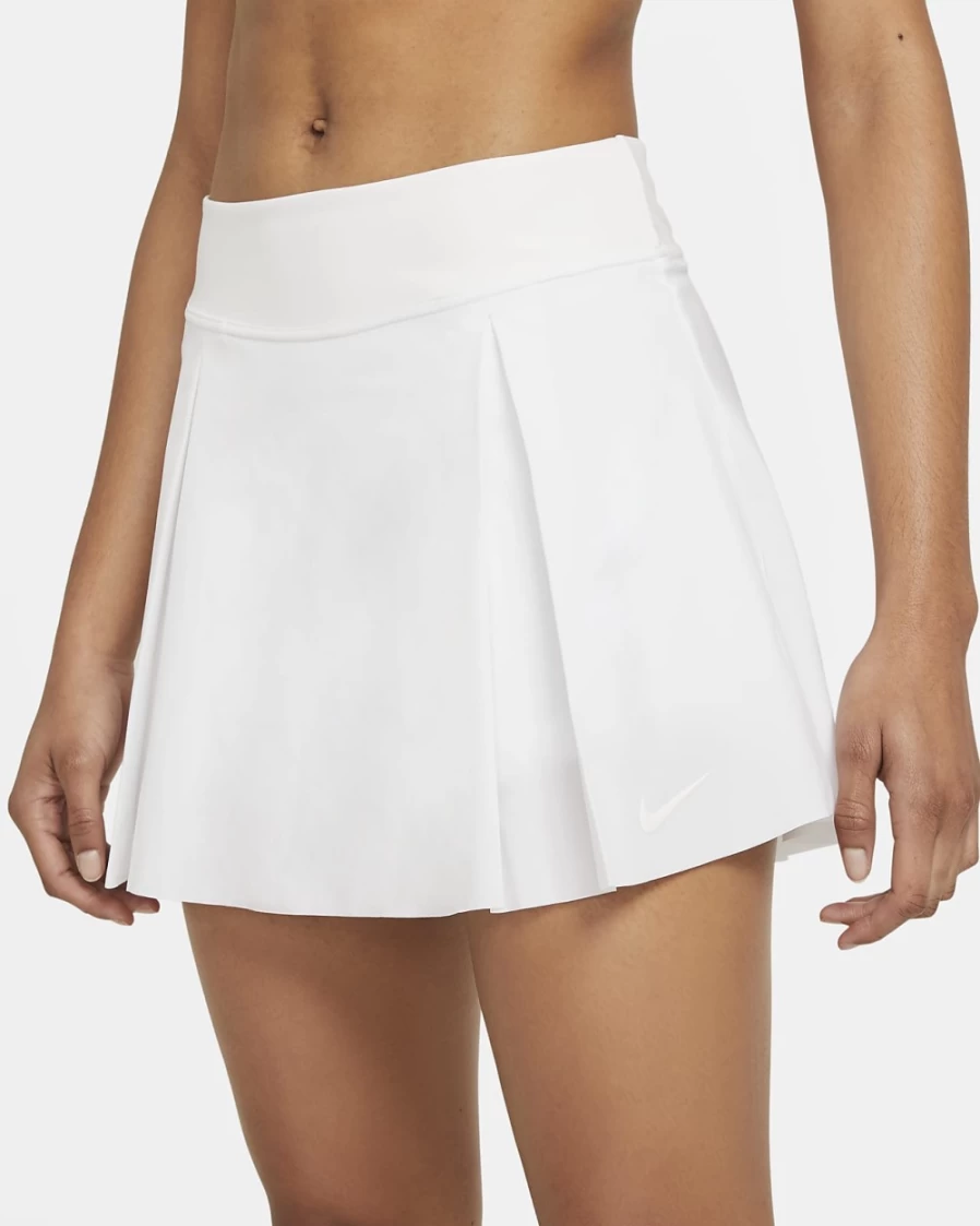 Nike Women's Club Tennis Skirt in White - Classic Regular Fit Skirt for Sports & Casual Wear