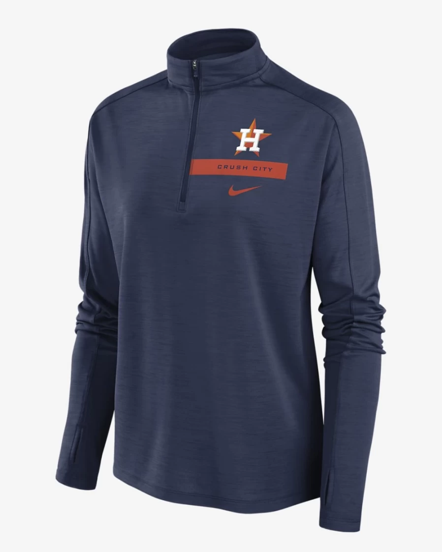 Nike Dri-FIT Primetime Women's Navy 1/2-Zip Jacket (MLB Houston Astros)