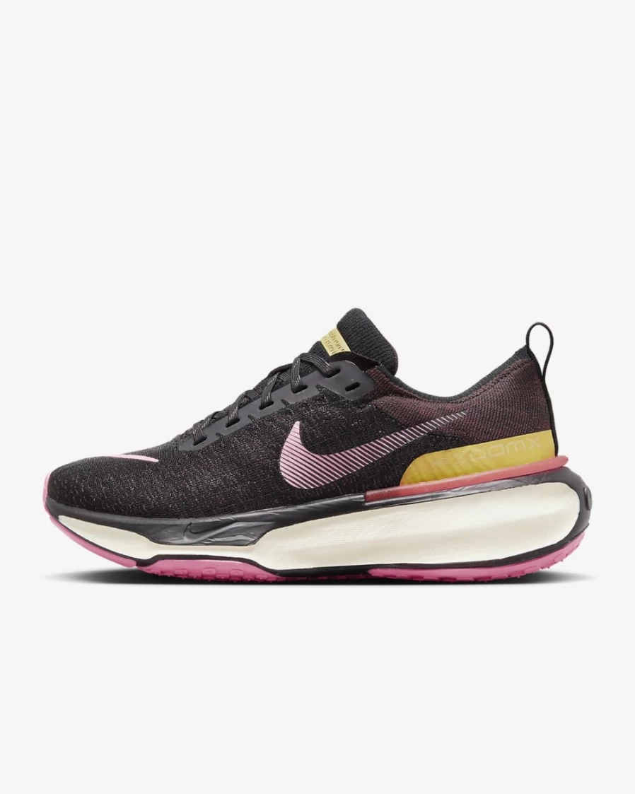 Nike Invincible 3 Women's Road Running Shoes - Earth/Black/Wheat Gold/Pink Spell for Enhanced Comfort & Support