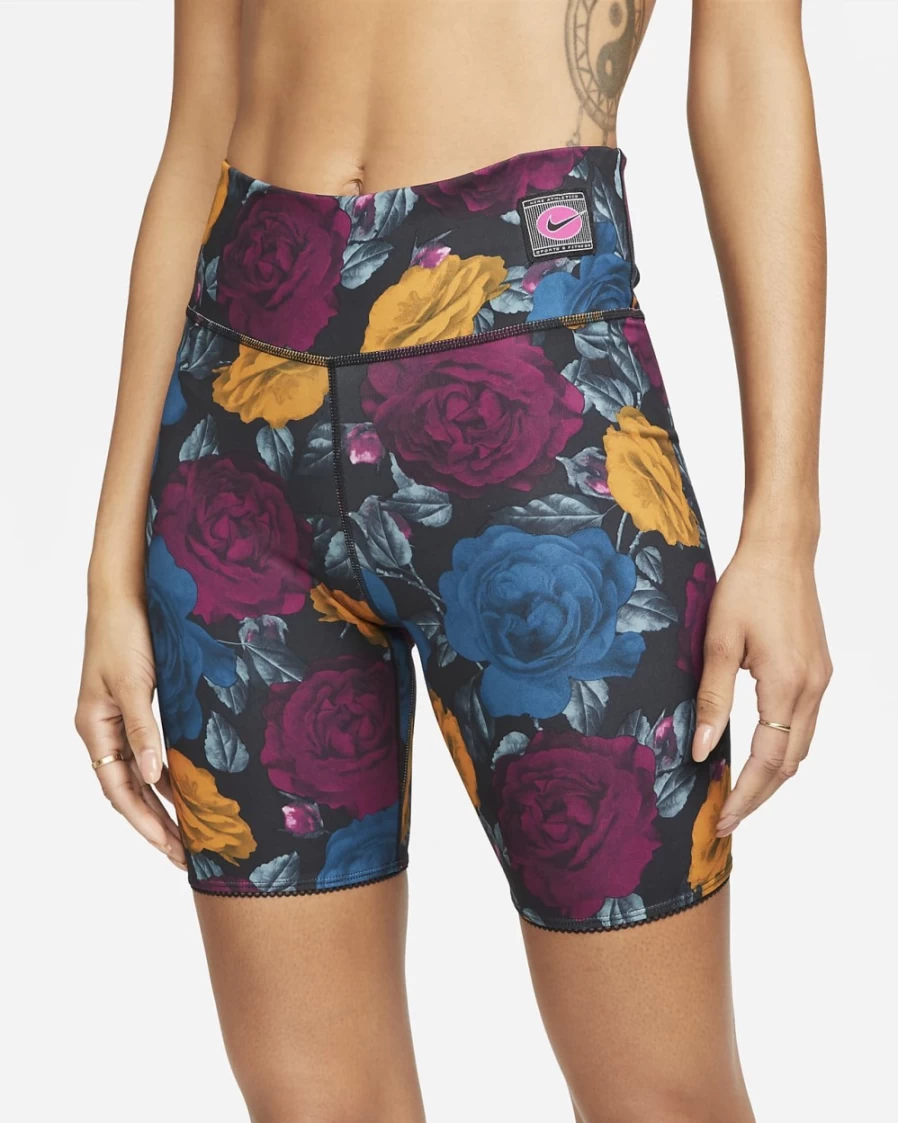 Nike One Icon Clash Women's 7" Mid-Rise Black Training Shorts