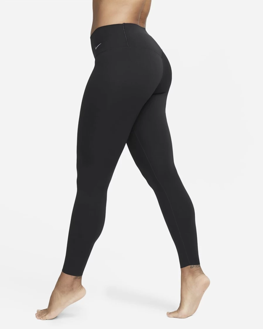Nike Women's Zenvy Gentle-Support Mid-Rise 7/8 Leggings in Black/Black