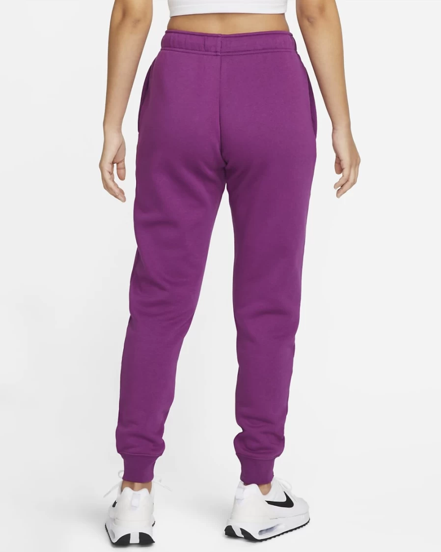 Nike Women's Viotech/White Club Fleece Mid-Rise Joggers - Sportswear Comfort & Style