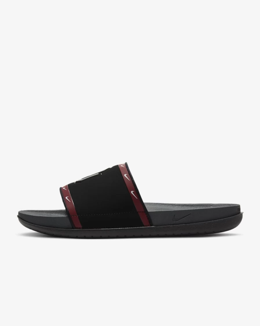 Nike Offcourt Oklahoma Slide Sandals for Men & Women - Black/Team Crimson/White/Anthracite